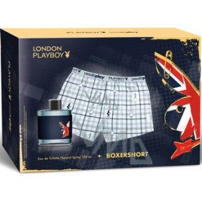 Playboy London toaletná voda 100 ml, Boxerky, darčeková sada