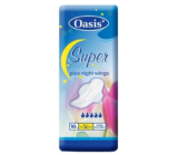 Oasis Super Plus Night Wings intímne vložky s krídelkami 10 kusov