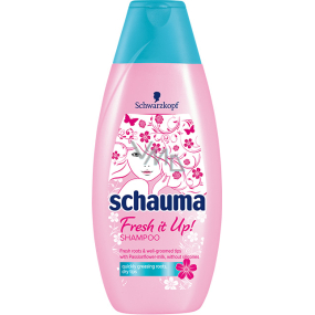 Schauma Fresh it Up! Šampón pre rýchlo sa mastiace korienky a suché končeky 250 ml