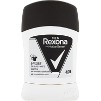 Rexona Men tuhý antiperspirant Invisible Black + White, 50 ml
