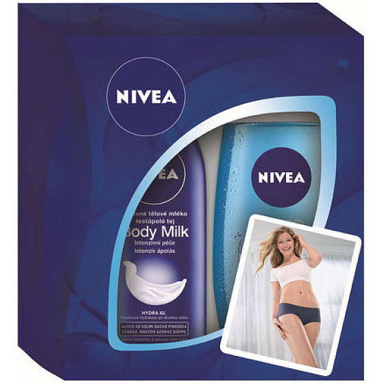 Nivea Milk telové mlieko 250 ml + Pure Fresh sprchový gél 250 ml kozmetická sada pre ženy