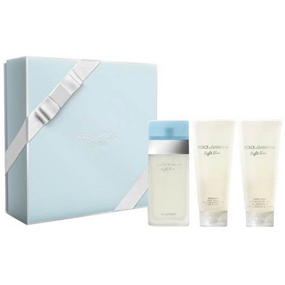 Dolce & Gabbana Light Blue toaletná voda 100 ml + telový krém 50 ml + sprchový gél 100 ml, darčeková sada