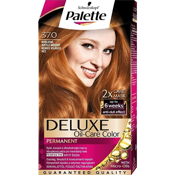 Schwarzkopf Palette Deluxe farba na vlasy 370 Noblesné svetle medená 115 ml