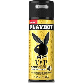 Playboy Vip for Him SkinTouch dezodorant sprej pre mužov 150 ml