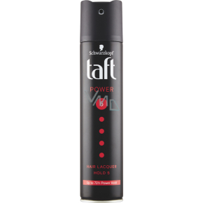 Taft Power, lak na vlasy mega silná fixácia, sila fixácie 5, 250 ml