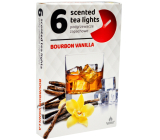 Čajové sviečky Čajové sviečky s vôňou bourbonu a vanilky 6 kusov