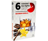 Čajové sviečky Čajové sviečky s vôňou bourbonu a vanilky 6 kusov