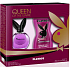 Playboy Queen of The Game toaletná voda pre ženy 40 ml + sprchový gél 250 ml, darčeková sada