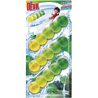 Dr. Devil WC Bicolor 5ball natur fresh závesný WC blok, 3× 35 g