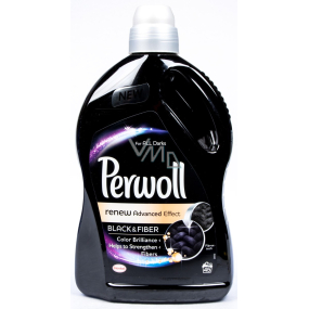 Perwoll Black & Fiber prací gél navracia intenzívnu čiernu farbu, chráni pred stratou tvaru 45 dávok 2,7 l
