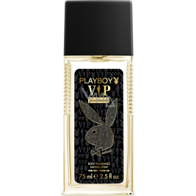 Playboy Vip Black Edition for Him parfumovaný dezodorant sklo pre mužov 75 ml Tester