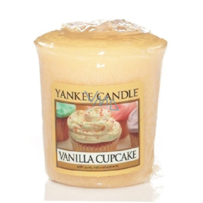 Yankee Candle Vanilla Cupcake - Vanilkový košíček vonná sviečka votívny 49 g