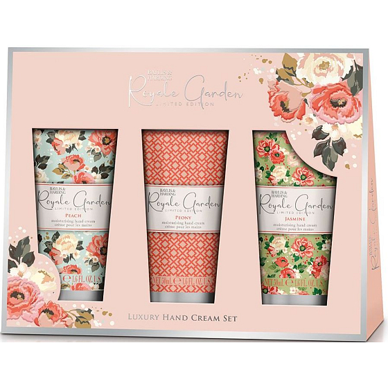 Baylis & Harding Royale Garden krém na ruky 3 x 50 ml, kozmetická sada pre ženy