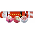 Bomb Cosmetics Father Christmas Cracker šumivý balistik do kúpeľa 3 x 160 g, kozmetická sada