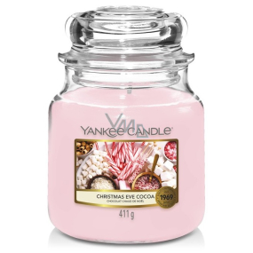 Yankee Candle Christmas Eve Cocoa - Štedrovečerné kakao vonná sviečka Classic stredné sklo 411 g