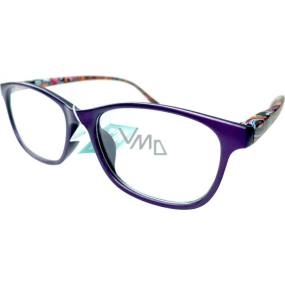 Berkeley Dioptrické okuliare na čítanie +2,5 plastové fialové, farebné obruby 1 kus MC2193