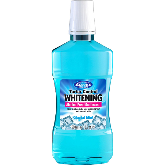 Beauty Formulas bieliaca ústna voda Glacial Mint bez alkoholu 500 ml