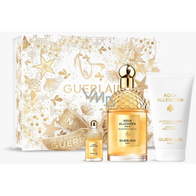 Guerlain Aqua Allegoria Mandarine Basilic Forte parfumovaná voda 125 ml + telové mlieko 75 ml + parfumovaná voda 7,5 ml miniatúra, darčeková súprava pre ženy
