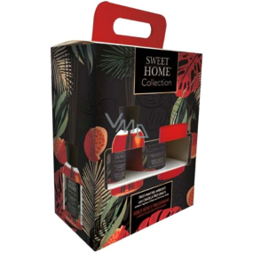 Sweet Home Aróma difuzér s tyčinkami na postupné uvoľňovanie vône 100 ml + vonná sviečka v plechovej krabičke 110 g, darčeková súprava