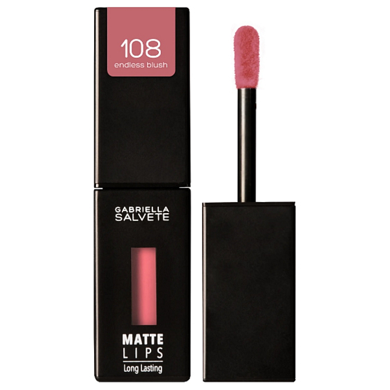 Gabriella Salvete Matte Lips Dlhotrvajúci matný tekutý rúž 108 Endless Blush 4,5 ml