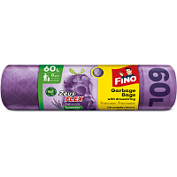 Fino pytle do koše Zeus Flex Levanduľa zatahovací, 35 µ, 63 × 70 cm, 60 l, 8 ks