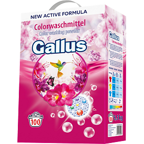 Gallus prací prášok Color, 100 dávok, 6,5 kg