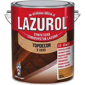 Lazurol Topdecor S1035 tenkovrstvá lazúra na drevo T021 orech, 2,5 l