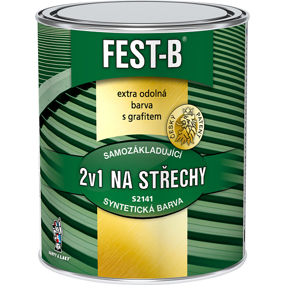 FEST-B S2141, antikorózny náter na železo, 0540 zelený, 800 g