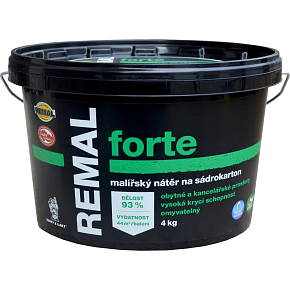 REMAL Forte umývateľná farba na sadrokartón, 4 kg