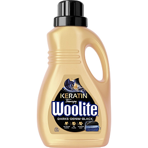 Woolite Keratin Therapy Darks Denim Black tekutý prací prípravok 15 dávok 0,9L Woolite Keratin Therapy Darks Denim Black tekutý prací prípravok 15 dávok 0,9L