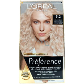 Loreal Paris Préférence farba na vlasy 9.2 Warsaw Veľmi svetlá blond dúhová