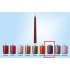 Sviečka Lima Candle hladká kovová fialová kužeľová 22 x 250 mm 1 kus
