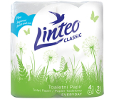 Linteo Classic toaletný papier biely 150 ks 2 vrstvový 4 ks
