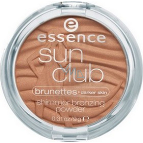 Essence Sun Club Shimmer Bronzing Powder trblietavý bronzový púder 20 Suntanned 9 g