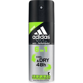 Adidas Cool & Dry 48h 6v1 antiperspirant deodorant sprej pre mužov 150 ml