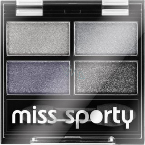 Miss Sporty Studio Colour Quattro očné tiene 401 Smoky Blue Eyes 3,2 g