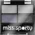 Miss Sporty Studio Colour Quattro očné tiene 401 Smoky Blue Eyes 3,2 g