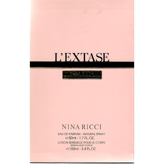 Nina Ricci L Extase parfumovaná voda 50 ml + telové mlieko 100 ml, darčeková sada