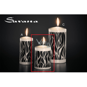 Lima Savana sviečka čierna valec 70 x 100 mm 1 kus