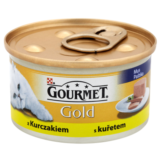 Gourmet Gold Cat Kuracie jemná konzerva pre dospelé mačky 85 g