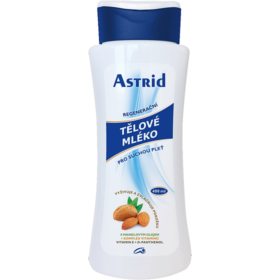 Astrid Regeneračné telové mlieko pre suchú pleť 400 ml rodinné balenie