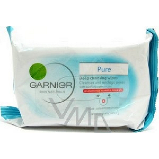 Garnier Skin Naturals Pure odličovacie obrúsky 25 kusov