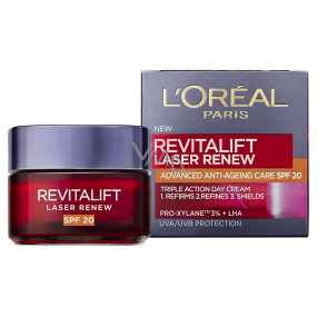 Loreal Paris Revitalift Laser Renew Advanced Anti-Ageing Care SPF 20 denný krém pre korekciu vrások 50 ml