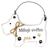 Nekupto Pets drevený nápis I love my dog 12 x 9 cm