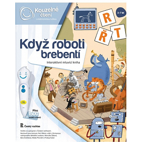 Albi Kúzelné čítanie interaktívna hovoriaca kniha Keď roboti brebentia, vek 3+