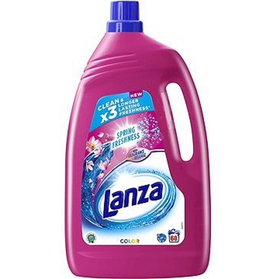 Lanza Spring Freshness gél tekutý prací prostriedok na farebnú bielizeň 60 dávok, 3,96 l