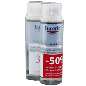 Eucerin DermatoCLEAN 3v1 čistiaca micelárna voda 2 x 400 ml, duopack
