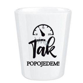 Bohemia Gifts Porcelánový pohárik Na zdravie - tak posunie 0,5 cl
