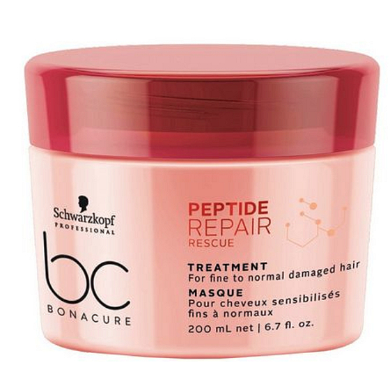 Schwarzkopf Professional BC Bonacure Peptide Repair Rescue Treatment maska na poškodené vlasy 200 ml