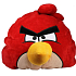 Angry Birds Relaxačný vankúš červený 38 × 33 × 31 cm